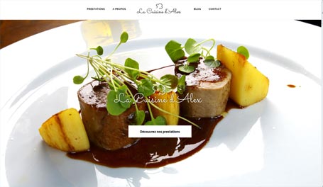 Création de sites Wordpress La Cuisine d'Alex