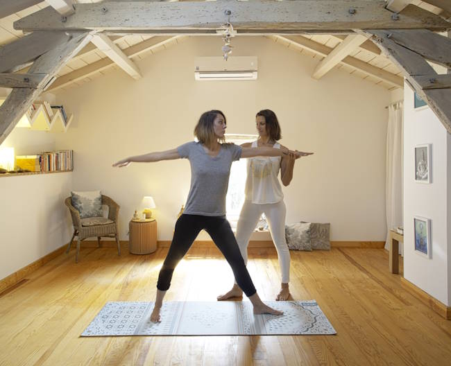 séance de yoga en intérieur — secteur Soustons