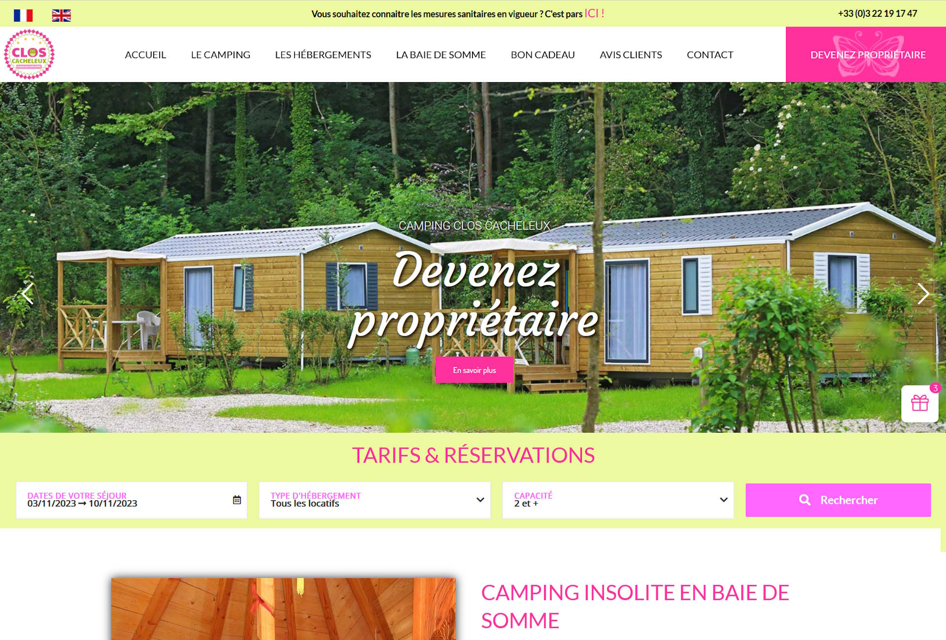 référencement camping baie de somme