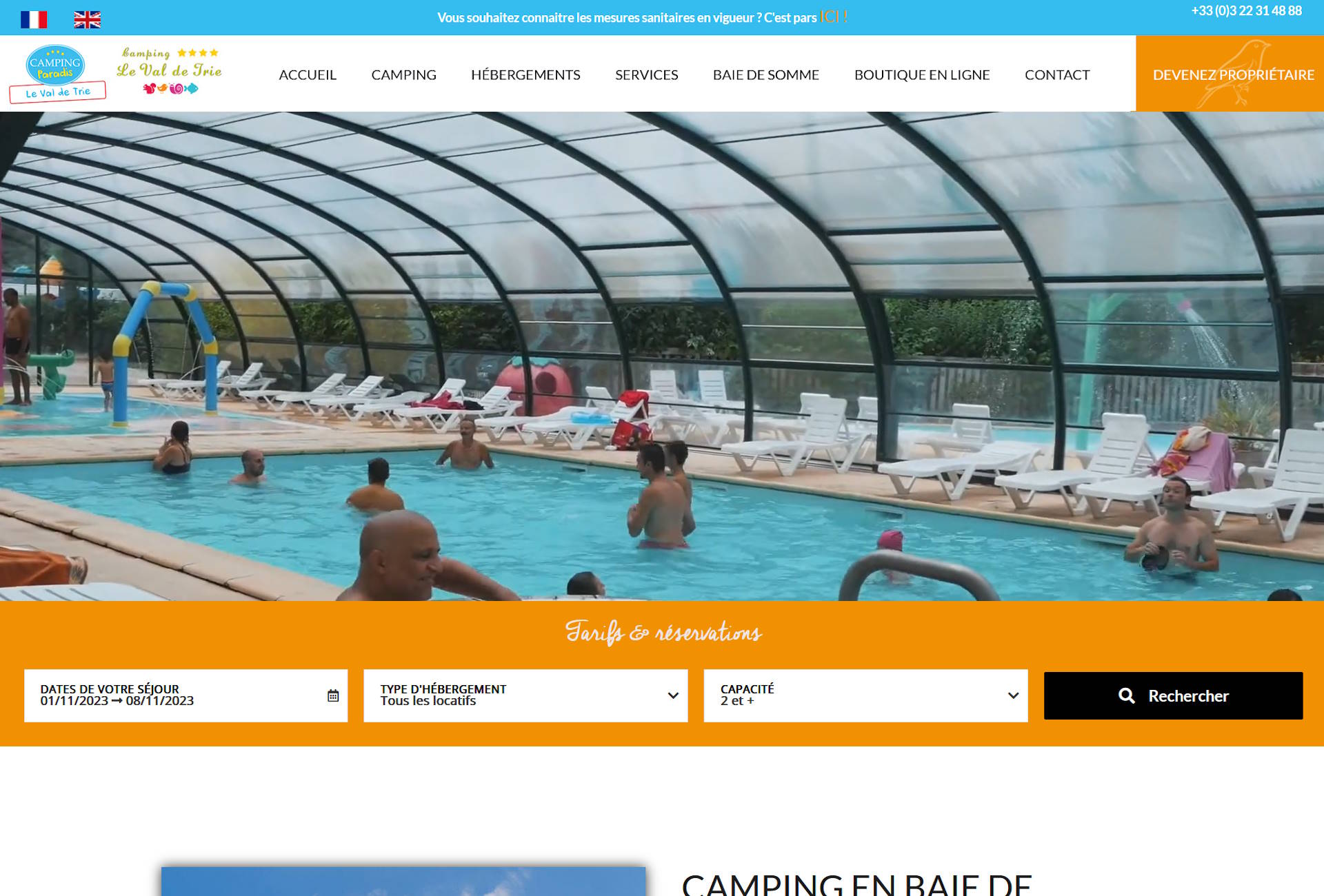 référencement camping en baie de somme