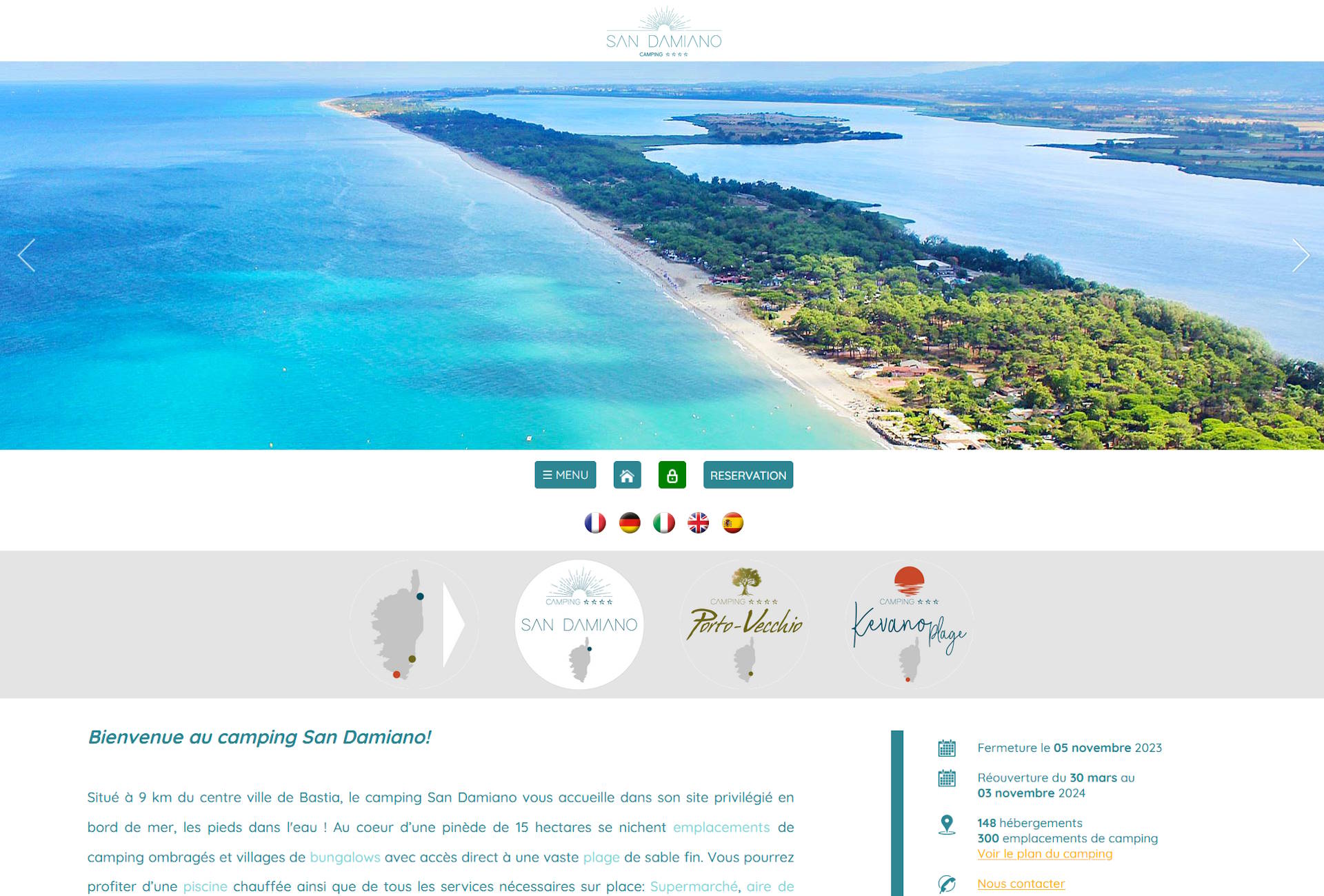 référencement camping en corse