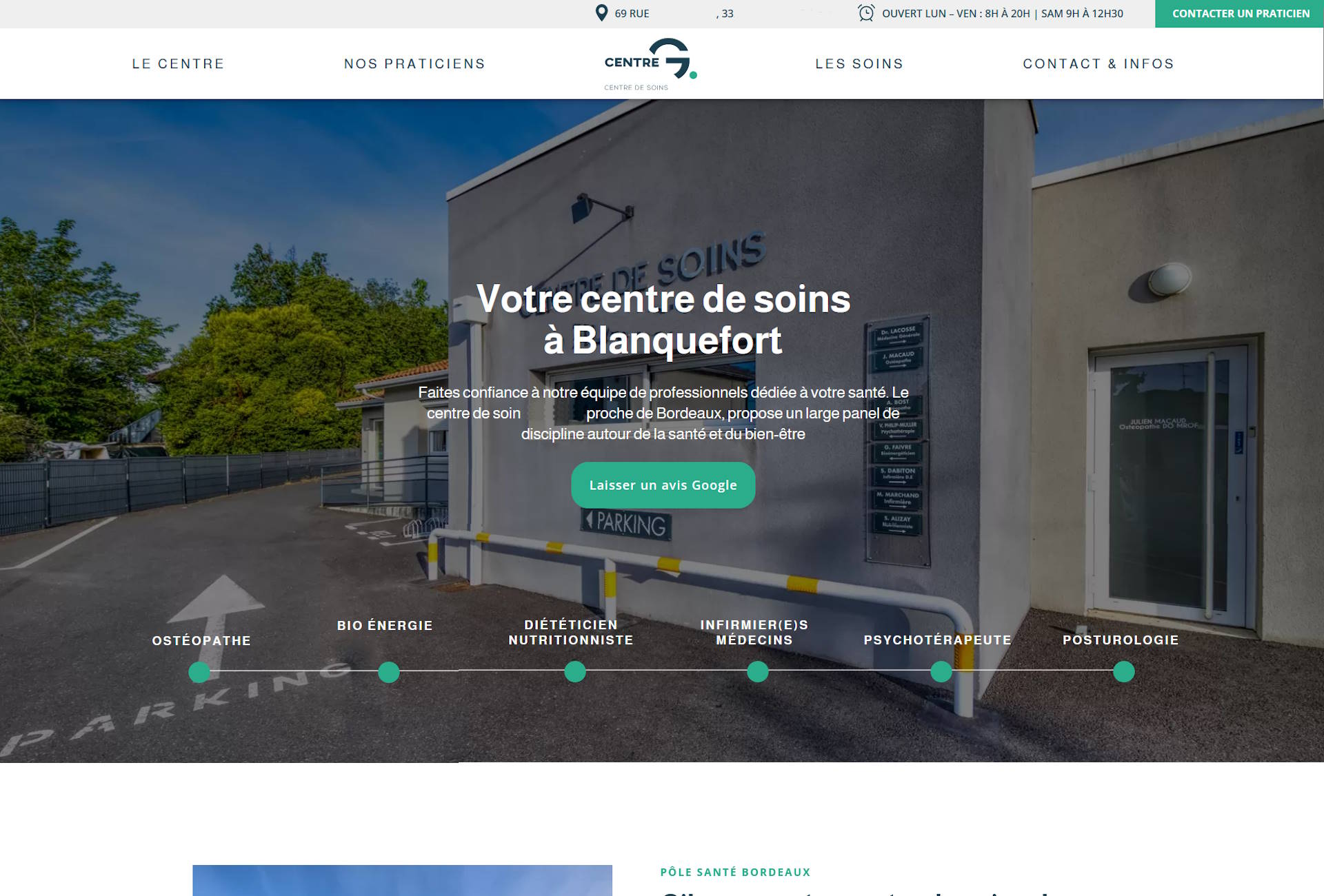 référencement en marque blanche centre de soins